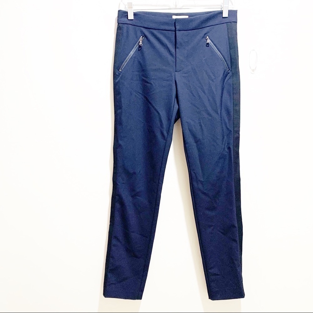 REBECCA TAYLOR AVA TECHY PANT In Navy & Black - Picture 4 of 9